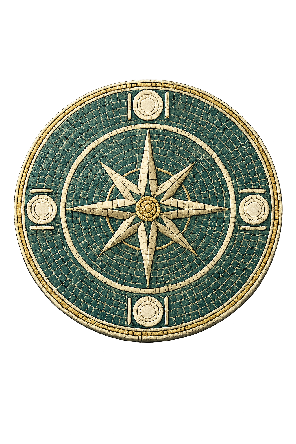 An illustration of a compass rose set into a table, the table the profession has never had